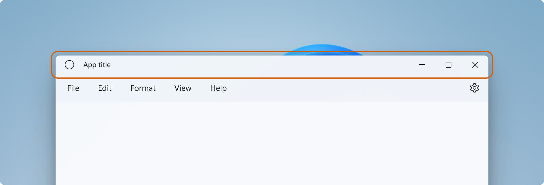 TitleBar Structure