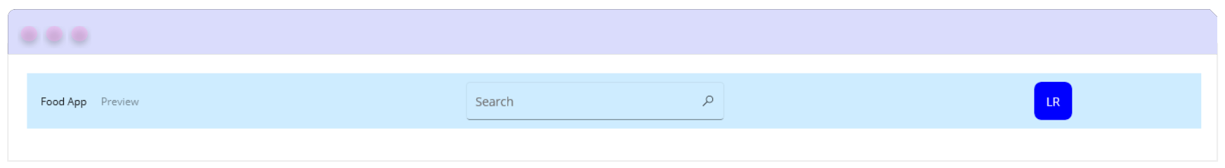 Title bar with colors implemented
